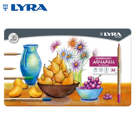 【德國LYRA】林布蘭專業油性色鉛筆(36色鐵盒裝) / 盒